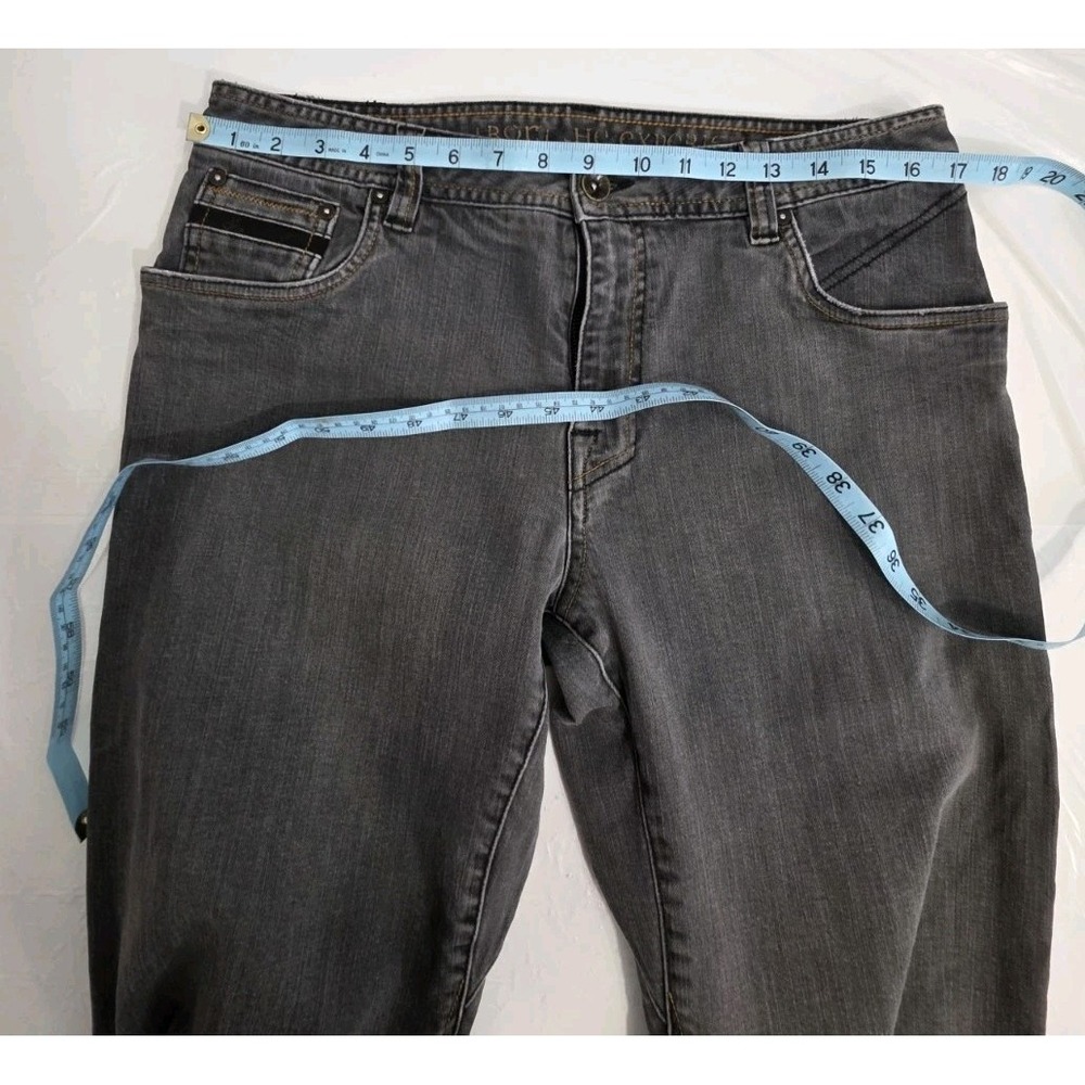 Prana Jeans Mens 34x32 Gray Bridger Straight Leg Washed Organic Cotton Outdoors - Picture 3 of 12